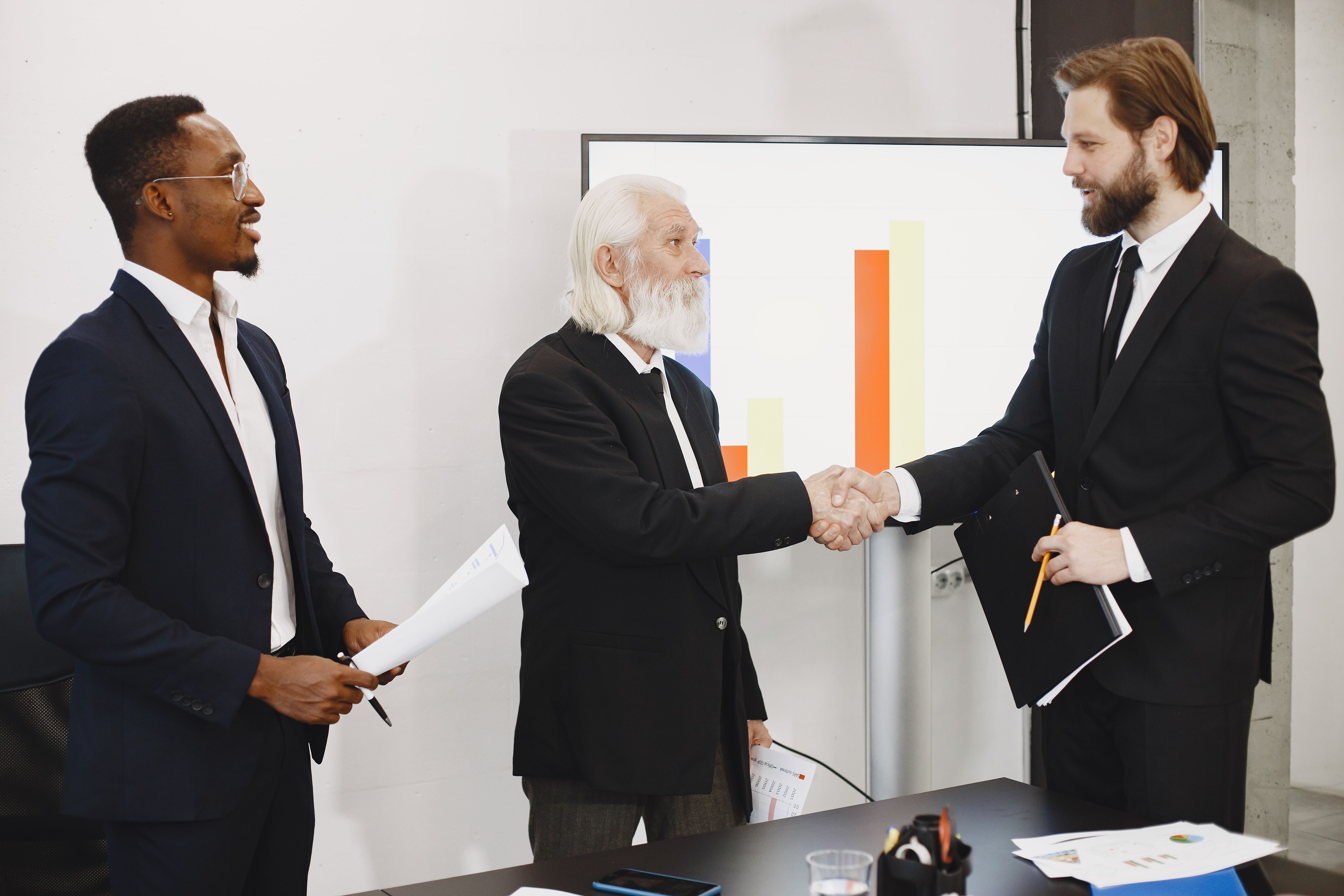 Placeholder for a photograph about connections with industry leaders